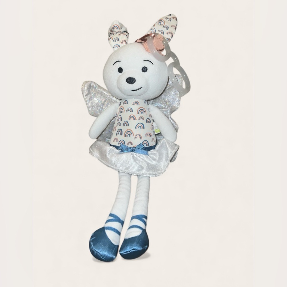 GO By Goldbug Infant Bunny Fairy Rattle Sensory Toy Clip On